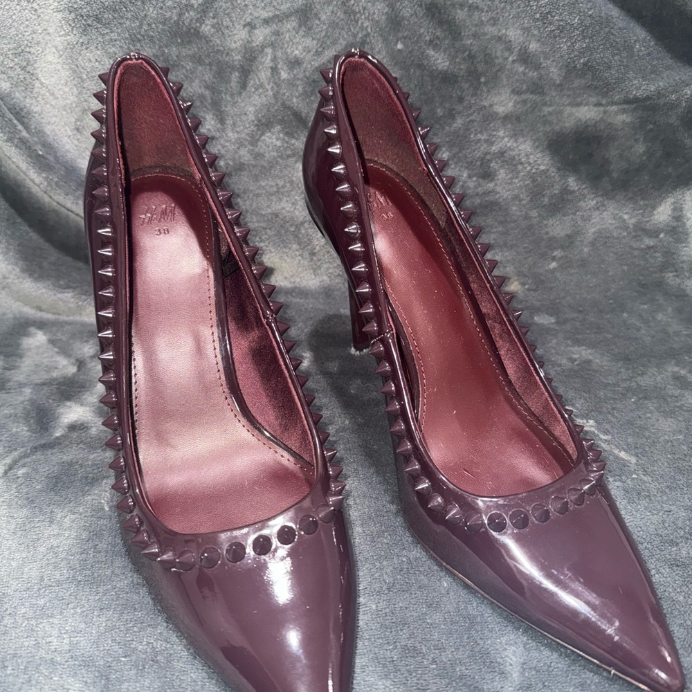 H&M Brown Heels Classic Elegant Design View 4